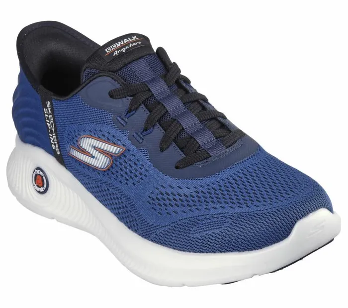 Skechers Skechers Slipins GO WALK Anywhere 8211 Worldwide Blue Men Athletic Sneakers