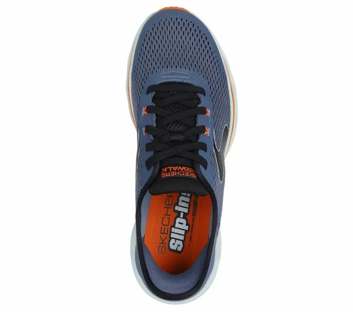 Skechers Skechers Slipins GO WALK GlideStep 20 8211 Zander Navy Orange Men Athletic Sneakers