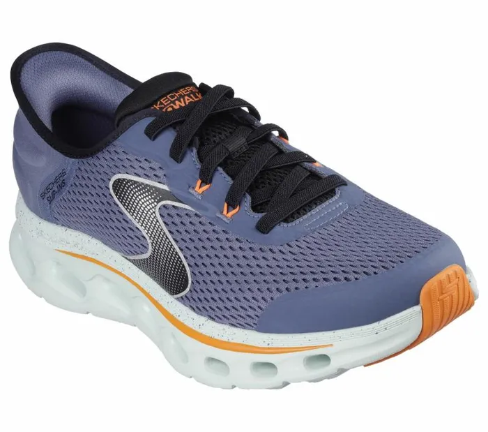 Skechers Skechers Slipins GO WALK GlideStep 20 8211 Zander Navy Orange Men Athletic Sneakers