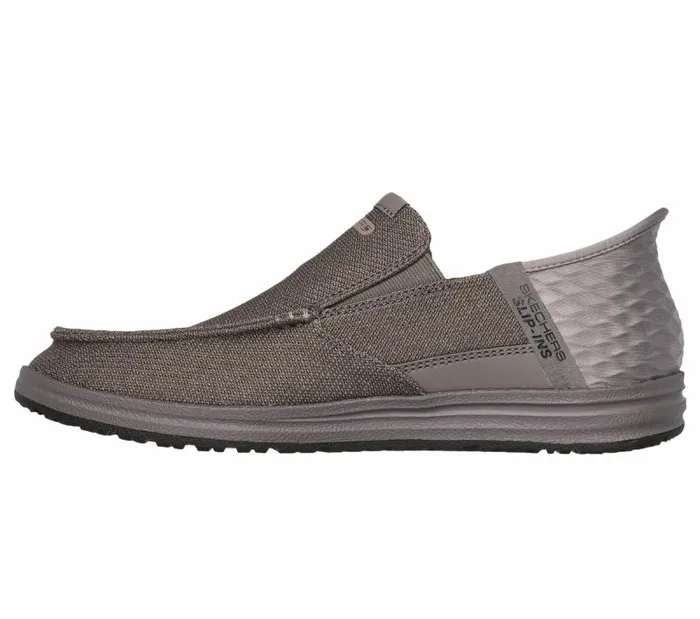 Skechers Skechers Slipins RF Melson 8211 Bentin Taupe Men Casual Sneakers