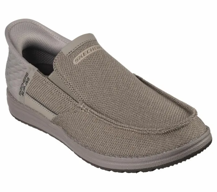 Skechers Skechers Slipins RF Melson 8211 Bentin Taupe Men Casual Sneakers