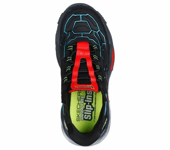 Skechers Skechers Slipins SkechBots 8211 Orbitron Black Multi Kids Athletic Shoes and Sneakers