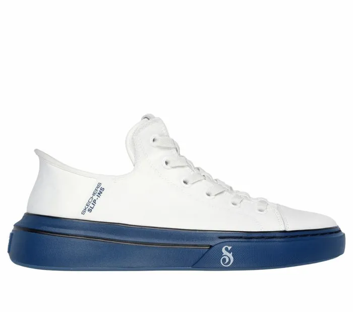 Skechers Skechers Slipins Snoop One 8211 OG Tela White Navy Men Casual Sneakers Skechers Skechers Slipins Snoop One 8211 OG Tela White Navy Men Casual Sneakers