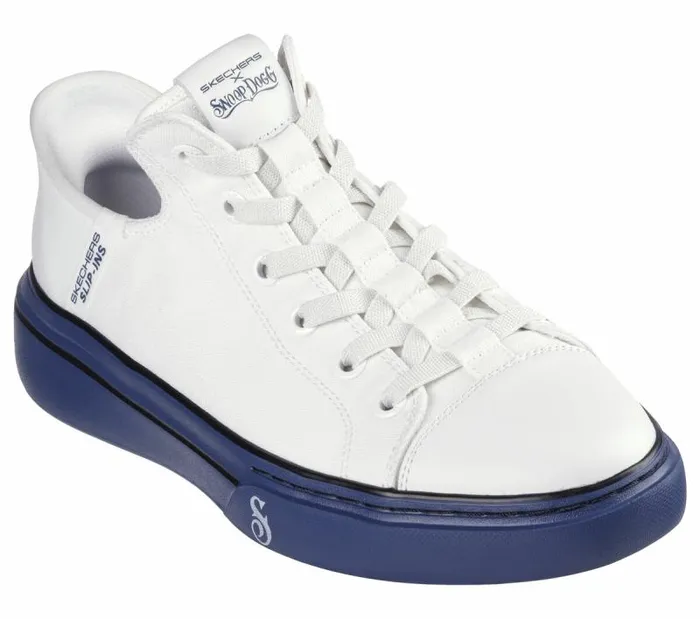 Skechers Skechers Slipins Snoop One 8211 OG Tela White Navy Men Casual Sneakers