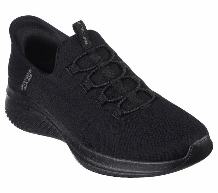 Skechers Skechers Slipins Ultra Flex 30 8211 Right Away Black Men Casual Sneakers