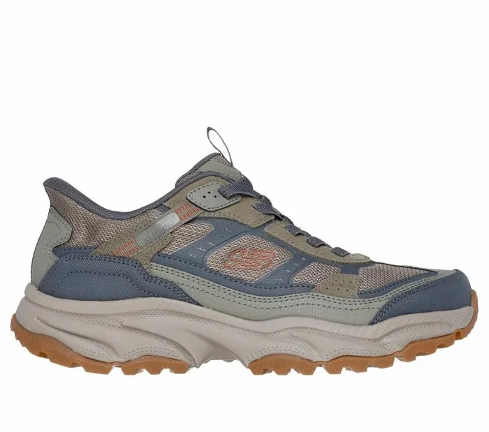 Skechers Skechers Slipins Vigor AT Olive Gray Men Athletic Sneakers