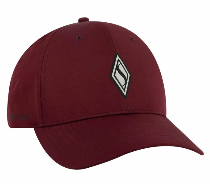 Skechers SKECHWEAVE Diamond Snapback Hat Dark Brown WomenMen Hats Skechers SKECHWEAVE Diamond Snapback Hat Dark Brown WomenMen Hats