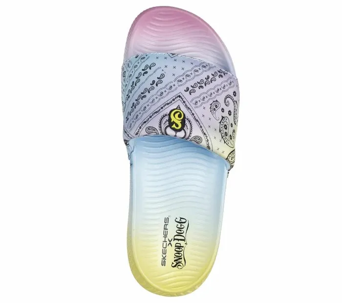 Skechers Snoop Dogg Low Slider 8211 GSlide Purple Multi Women Sandals