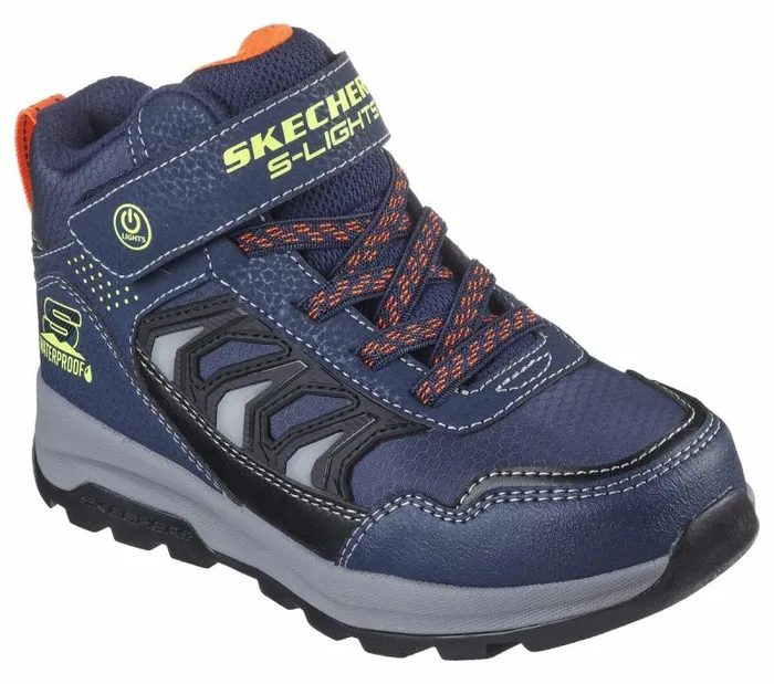 Skechers Storm Blazer 8211 Glow Roam Navy Black Kids Boots Skechers Storm Blazer 8211 Glow Roam Navy Black Kids Boots