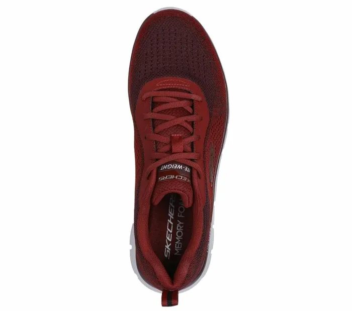 Skechers Track 8211 Glendor Burgundy Men Athletic Sneakers Skechers Track 8211 Glendor Burgundy Men Athletic Sneakers