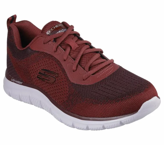 Skechers Track 8211 Glendor Burgundy Men Athletic Sneakers Skechers Track 8211 Glendor Burgundy Men Athletic Sneakers