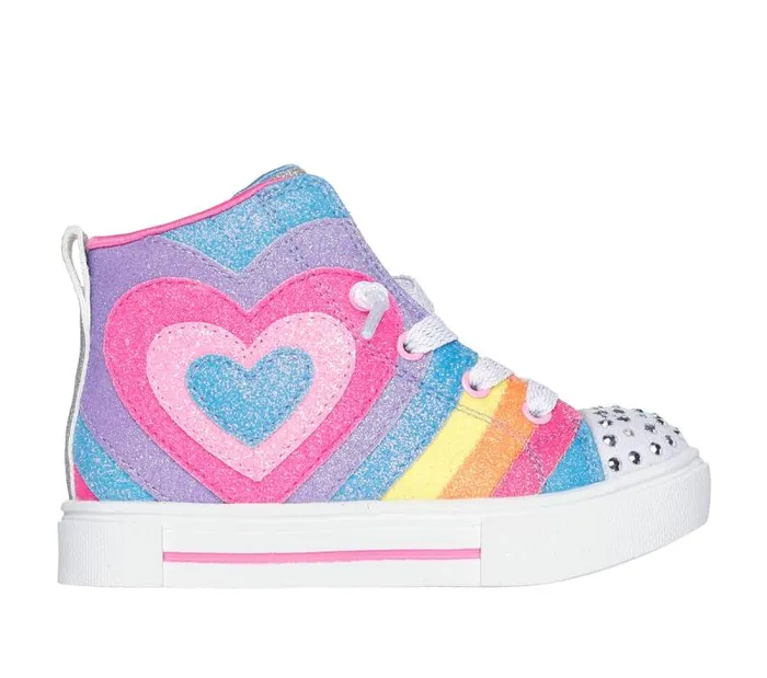 Skechers Twinkle Toes Twinkle Sparks 8211 Heart Pop Multi Kids Athletic Shoes and Sneakers Skechers Twinkle Toes Twinkle Sparks 8211 Heart Pop Multi Kids Athletic Shoes and Sneakers