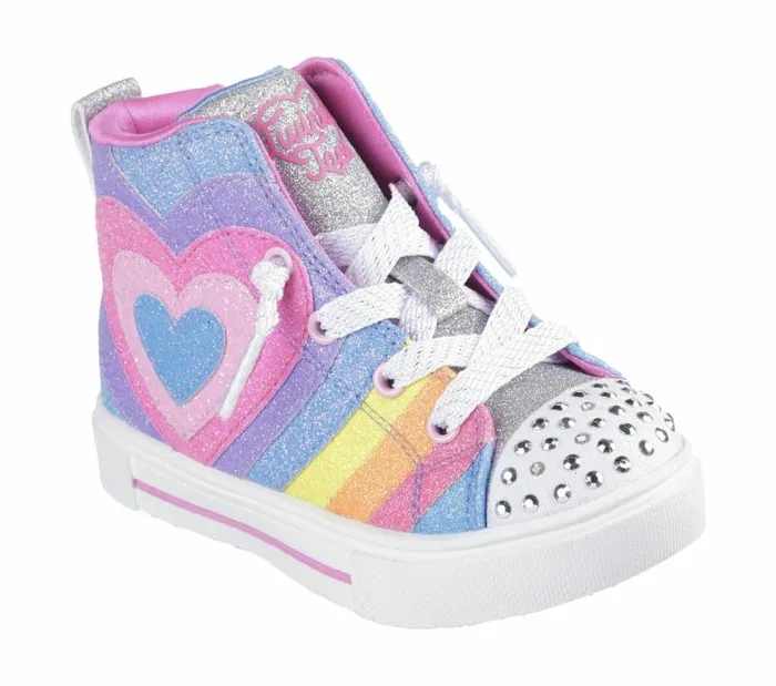 Skechers Twinkle Toes Twinkle Sparks 8211 Heart Pop Multi Kids Athletic Shoes and Sneakers Skechers Twinkle Toes Twinkle Sparks 8211 Heart Pop Multi Kids Athletic Shoes and Sneakers