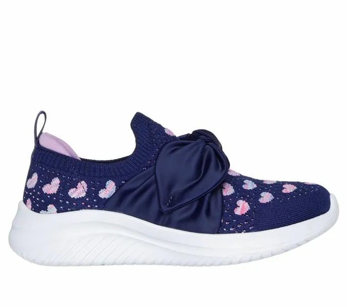 Skechers Ultra Flex 308211 Love Quilt Navy Multi Kids Slipons