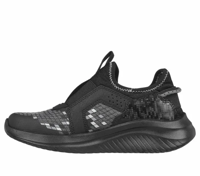 Skechers Ultra Flex 308211 Triple Pointz Black Charcoal Kids Athletic Shoes and Sneakers Skechers Ultra Flex 308211 Triple Pointz Black Charcoal Kids Athletic Shoes and Sneakers