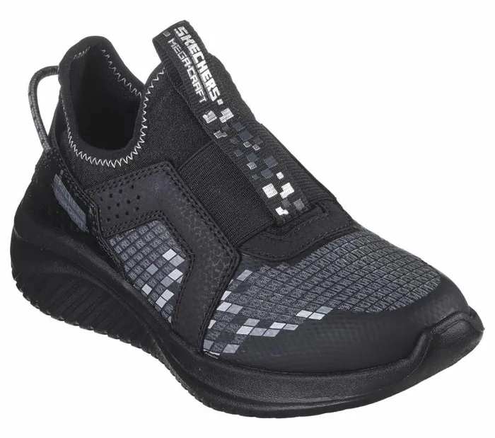 Skechers Ultra Flex 308211 Triple Pointz Black Charcoal Kids Athletic Shoes and Sneakers Skechers Ultra Flex 308211 Triple Pointz Black Charcoal Kids Athletic Shoes and Sneakers