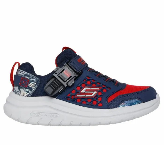 Skechers Ultra Flex 4K Navy Red Kids Athletic Shoes and Sneakers