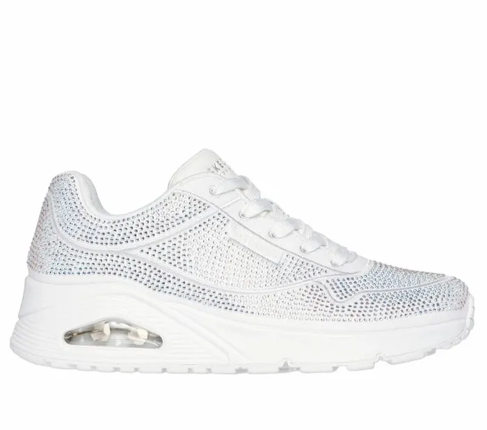 Skechers Uno 8211 Disco Rave White Women Casual Sneakers