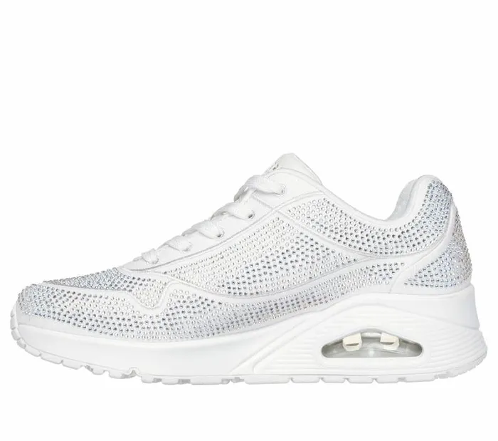 Skechers Uno 8211 Disco Rave White Women Casual Sneakers