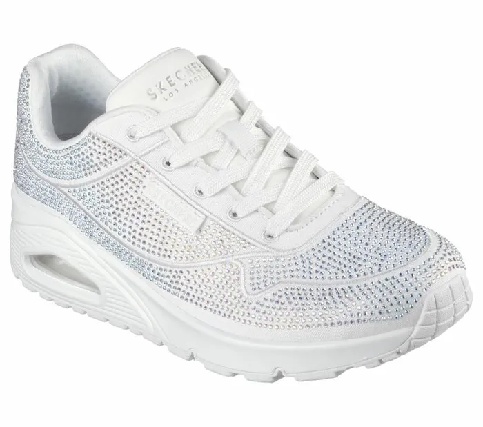 Skechers Uno 8211 Disco Rave White Women Casual Sneakers