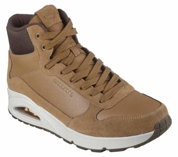 Skechers Uno 8211 Stacre Mid Whiskey Men Athletic Sneakers