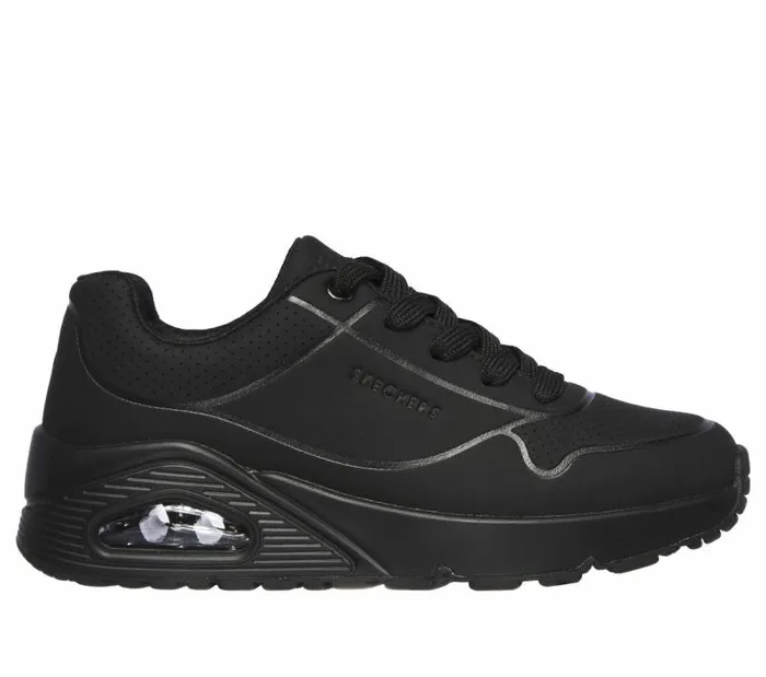 Skechers Uno 8211 Stand On Air Black Kids Athletic Shoes and Sneakers