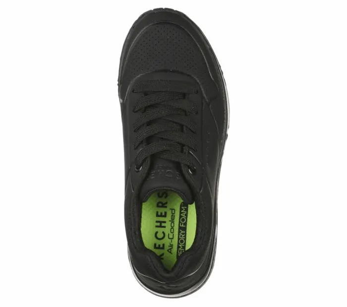 Skechers Uno 8211 Stand On Air Black Kids Athletic Shoes and Sneakers