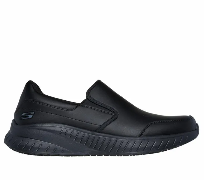 Skechers Work SlipResistant Relaxed Fit Squad Chaos 8211 Rockrath Black Men Work and Safety