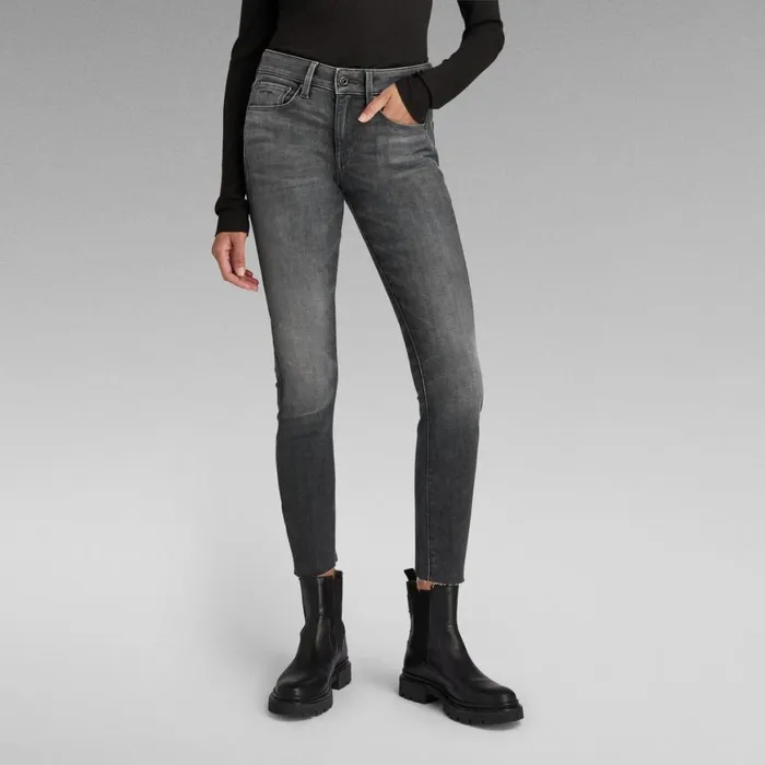 Skinny Women GStar RAW 3301 Mid Skinny Ankle Jeans Vintage Basalt