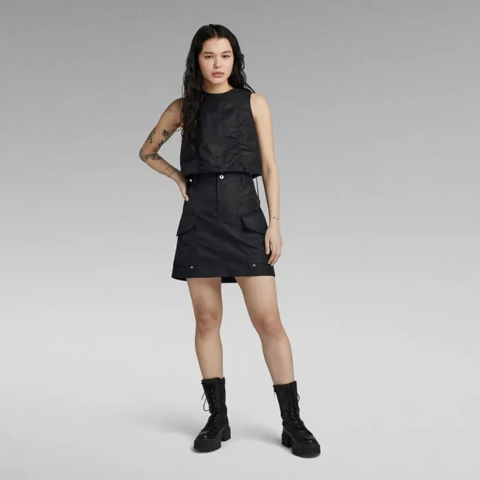 Skirts Women GStar RAW Cargo Mini Skirt Dark Black