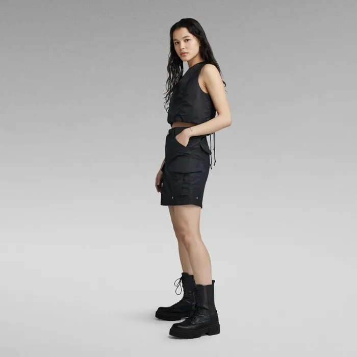 Skirts Women GStar RAW Cargo Mini Skirt Dark Black