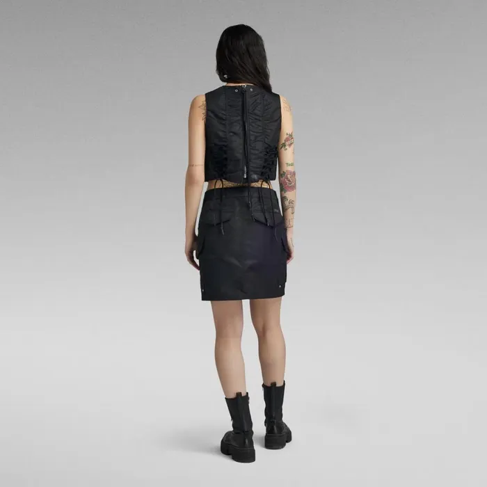 Skirts Women GStar RAW Cargo Mini Skirt Dark Black