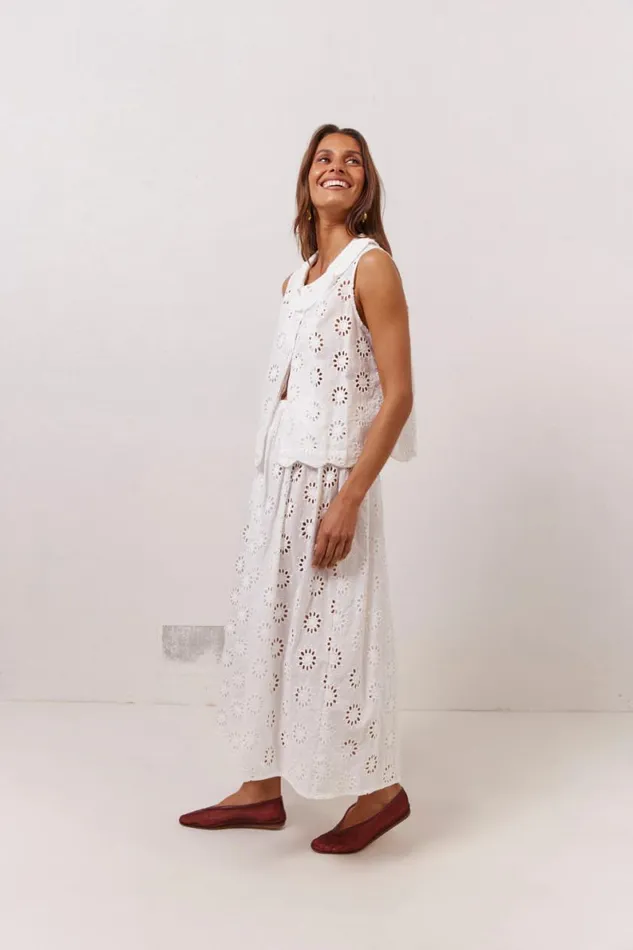 Skirts Women VRG GRL Maisie Midi Skirt Anglaise Skirts Women VRG GRL Maisie Midi Skirt Anglaise