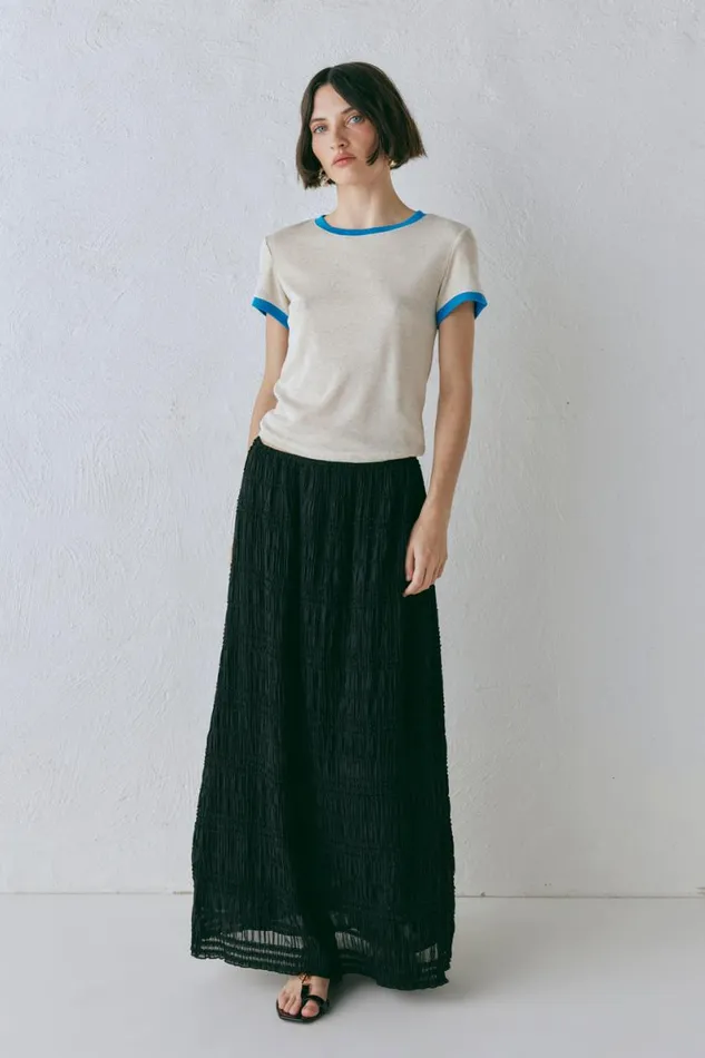 Skirts Women VRG GRL Mia Midi Skirt Black