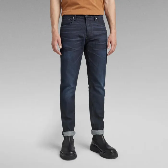 Slim Men GStar RAW 3301 Slim Jeans Worn In Naval Blue Cobler