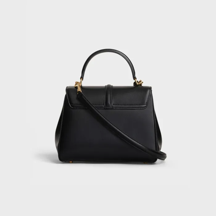 Small 16 Bag In Satinated Calfskin Black Women CELINE 16
