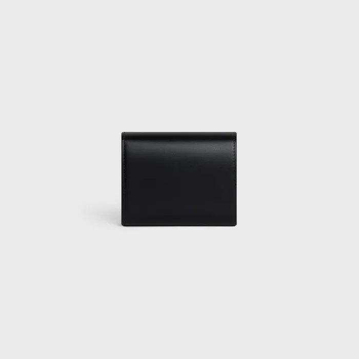 Small Wallet Triomphe In Shiny Calfskin Black Women CELINE WALLETS Small Wallet Triomphe In Shiny Calfskin Black Women CELINE WALLETS