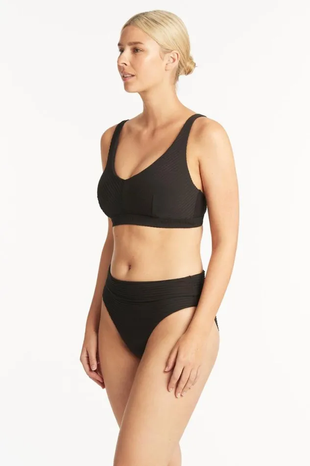 Spinnaker EF Cup Bralette Spinnaker Black Women Sea Level Tops
