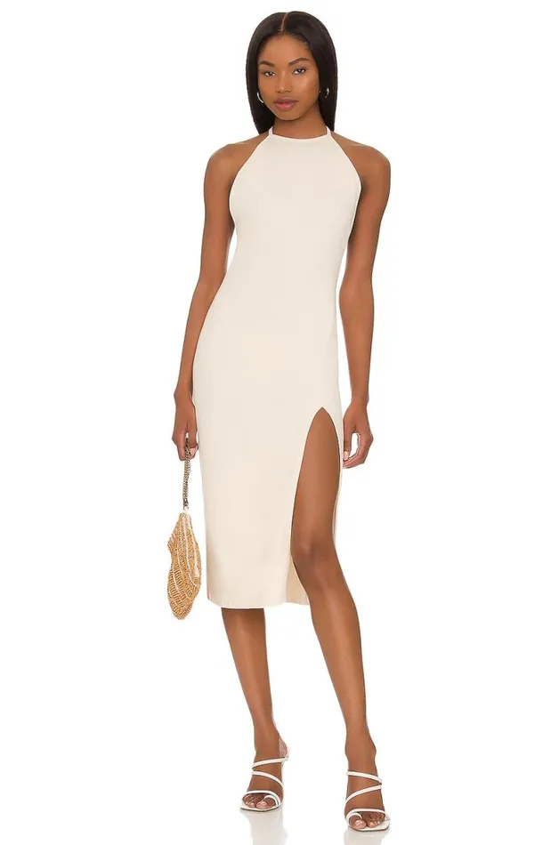 Stardust Midi Dress Ivory Women Lovers and Friends Dresses