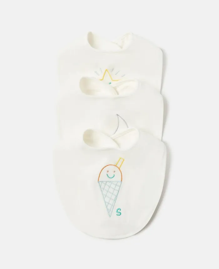 Stella McCartney 7 Pack Of Weather Embroidery Bibs White Kids Newborn 0 8211 24 Months Stella McCartney 7 Pack Of Weather Embroidery Bibs White Kids Newborn 0 8211 24 Months