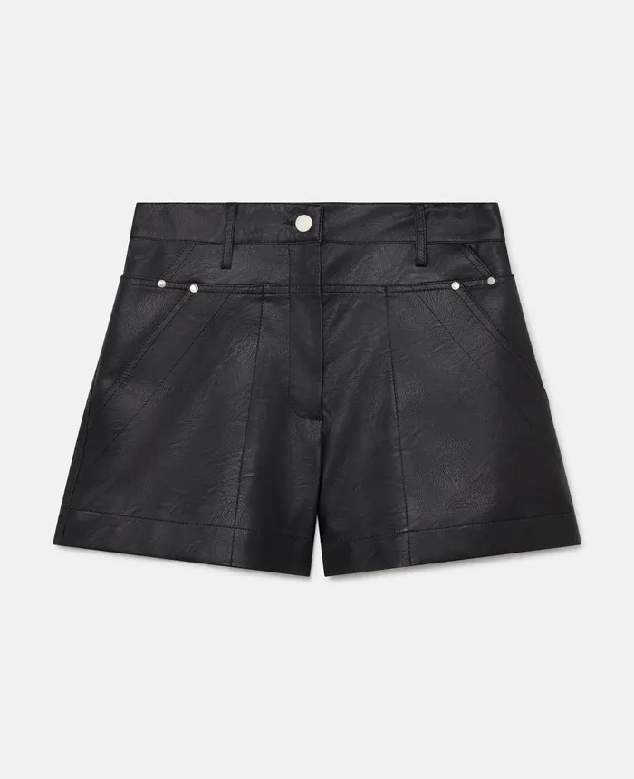 Stella McCartney Alter Mat HighWaisted Shorts Black Women Trousers And Shorts Stella McCartney Alter Mat HighWaisted Shorts Black Women Trousers And Shorts