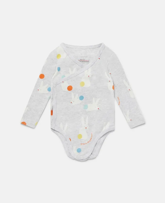 Stella McCartney Bunny Print Bodysuit Set Grey Kids Newborn 0 8211 24 Months Stella McCartney Bunny Print Bodysuit Set Grey Kids Newborn 0 8211 24 Months