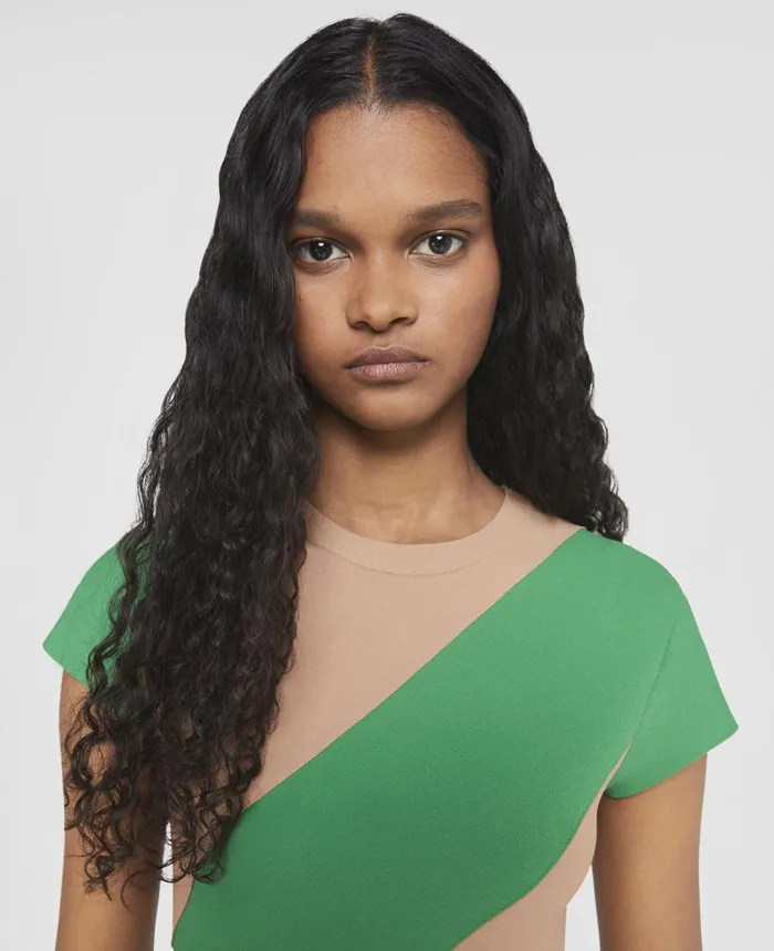 Stella McCartney Compact Knit Midi Dress Multicolour Women Dresses