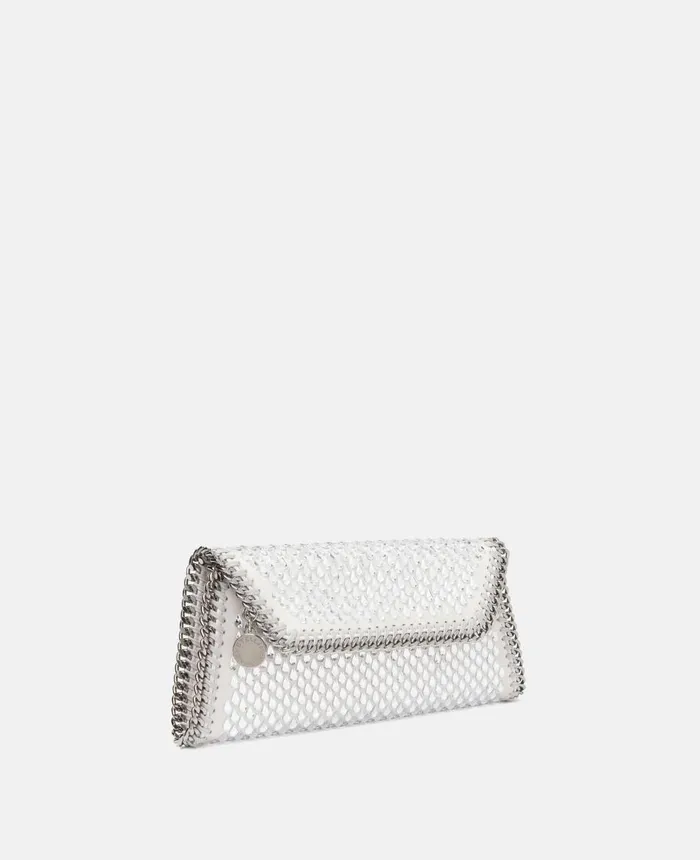 Stella McCartney Falabella Crystal Clutch Silver Women Mini Bags And Clutches Stella McCartney Falabella Crystal Clutch Silver Women Mini Bags And Clutches
