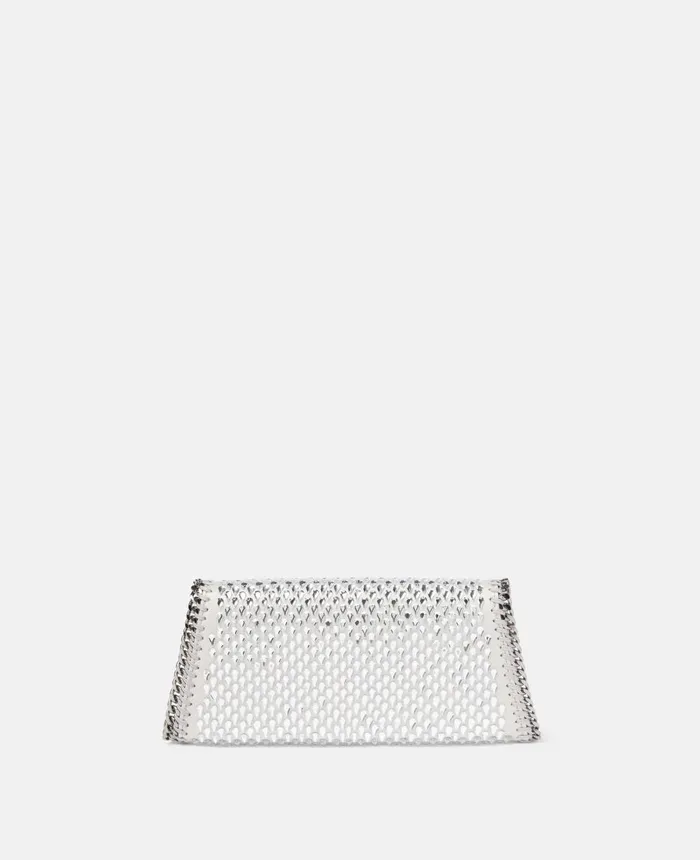 Stella McCartney Falabella Crystal Clutch Silver Women Mini Bags And Clutches Stella McCartney Falabella Crystal Clutch Silver Women Mini Bags And Clutches