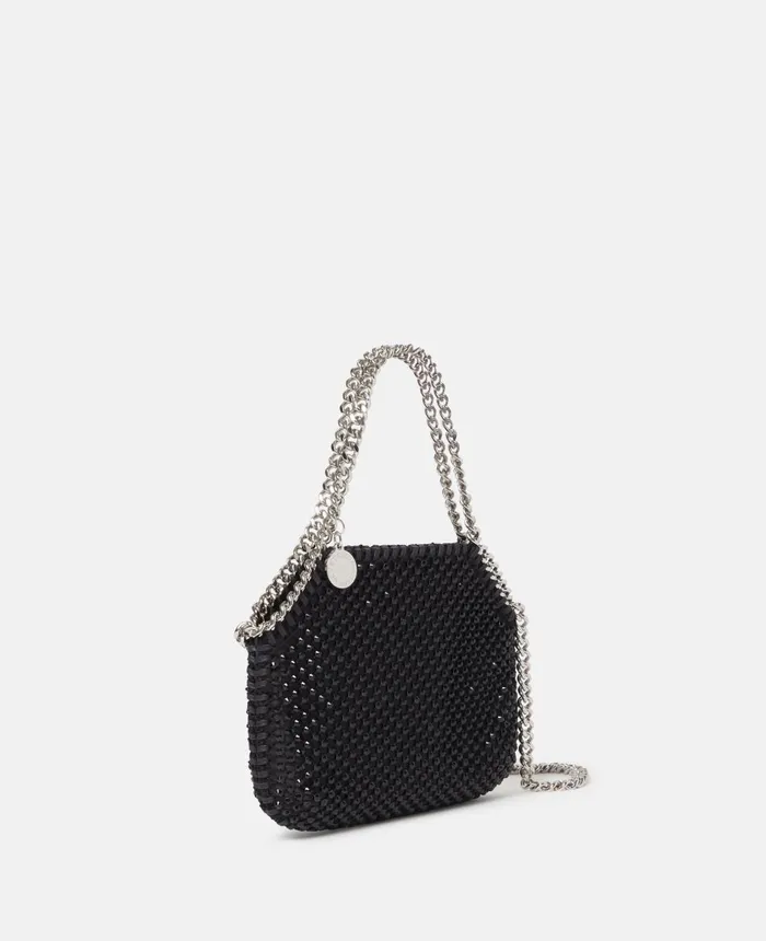 Stella McCartney Falabella Crystal Mesh Mini Tote Bag Black Women Mini Bags And Clutches Stella McCartney Falabella Crystal Mesh Mini Tote Bag Black Women Mini Bags And Clutches