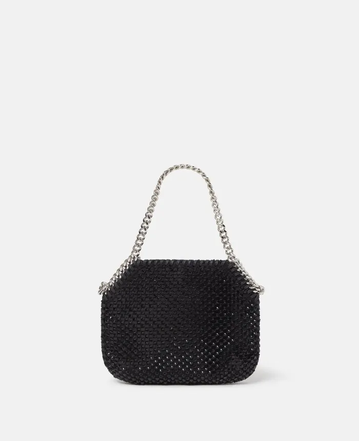 Stella McCartney Falabella Crystal Mesh Mini Tote Bag Black Women Mini Bags And Clutches Stella McCartney Falabella Crystal Mesh Mini Tote Bag Black Women Mini Bags And Clutches