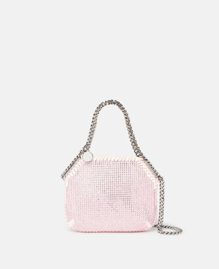 Stella McCartney Falabella Crystal Mini Shoulder Bag Rose Women Mini Bags And Clutches Stella McCartney Falabella Crystal Mini Shoulder Bag Rose Women Mini Bags And Clutches