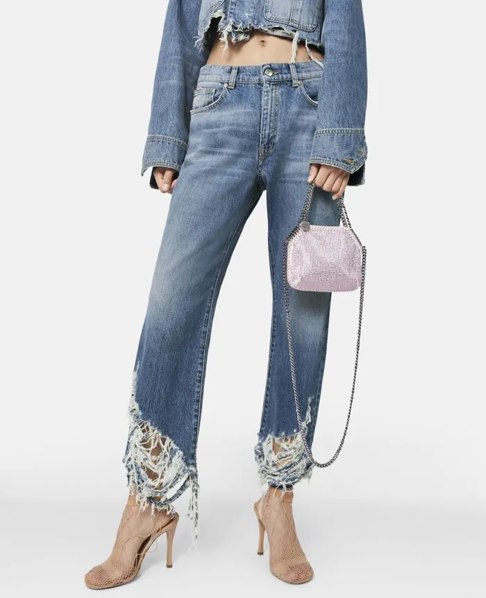 Stella McCartney Falabella Crystal Mini Shoulder Bag Rose Women Mini Bags And Clutches Stella McCartney Falabella Crystal Mini Shoulder Bag Rose Women Mini Bags And Clutches