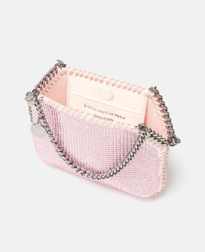 Stella McCartney Falabella Crystal Mini Shoulder Bag Rose Women Mini Bags And Clutches Stella McCartney Falabella Crystal Mini Shoulder Bag Rose Women Mini Bags And Clutches